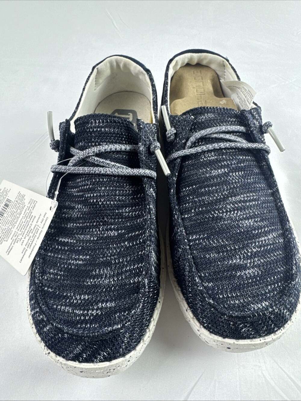 Women’s Size 7 Hey Dude Wendy Sox Navy Slip On Casual Shoes X004DN7EL9
